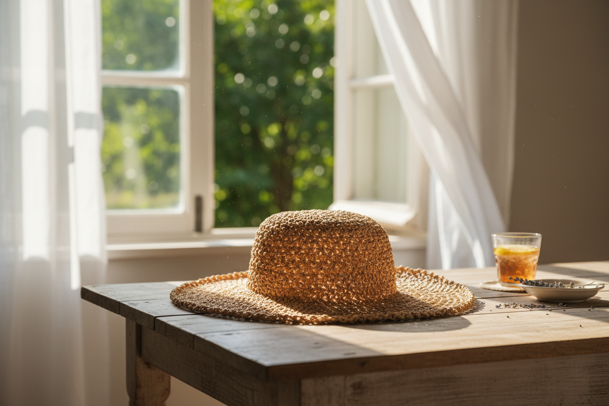Remove salt rings from straw hats: gentle, no warp