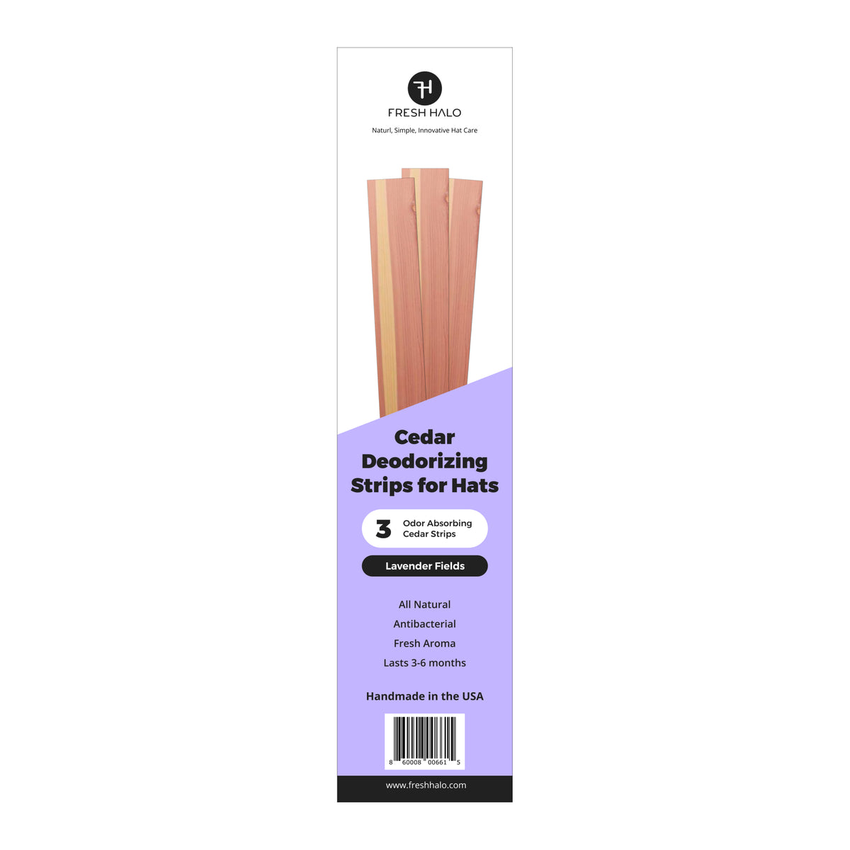 Cedar Deodorizing Strips for Hats - Lavender Fields